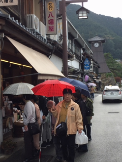 写真:出石散策 大手前通と辰鼓楼
