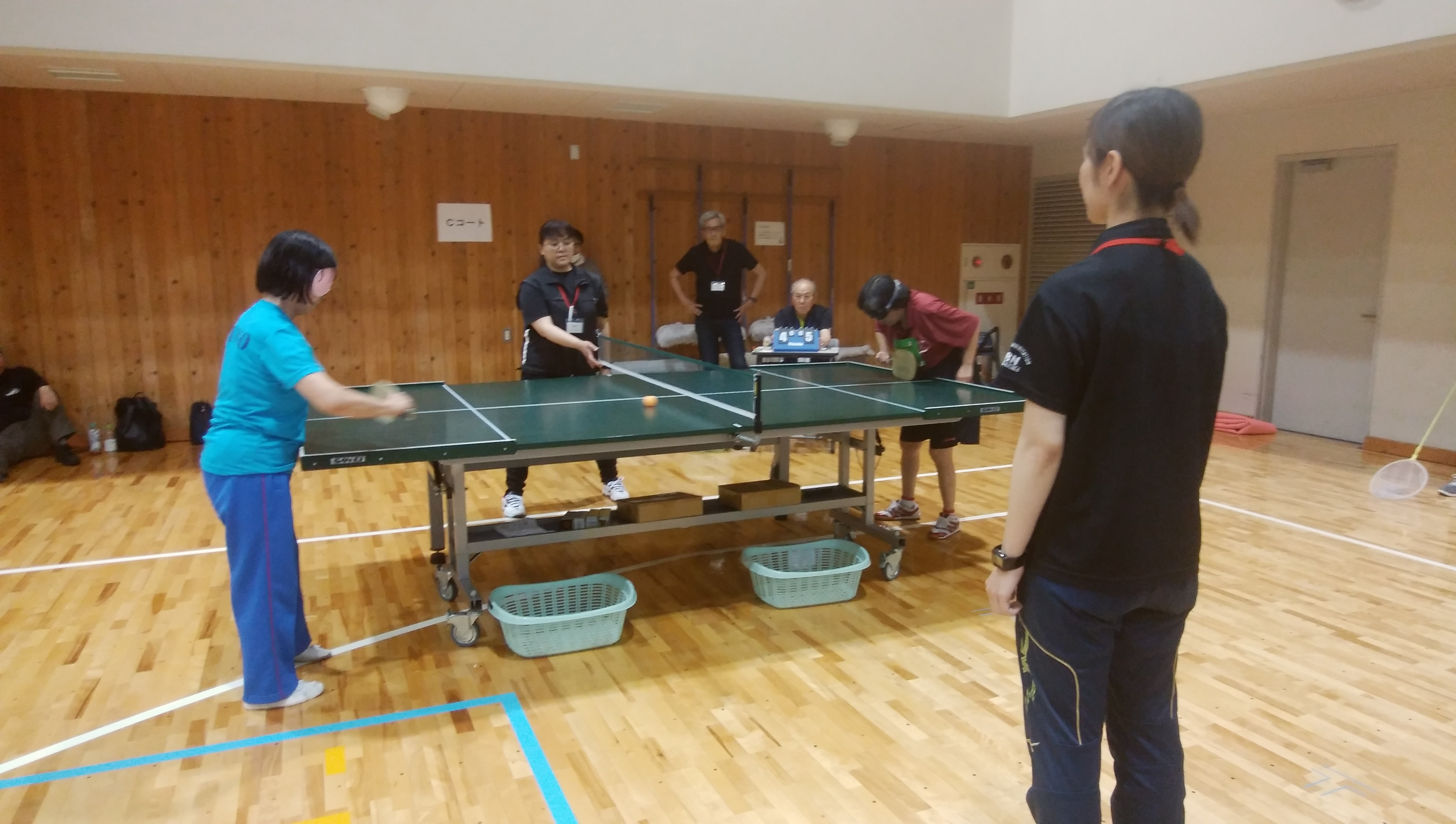 試合中の写真